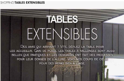 Maisons à vivre - Tables extensibles